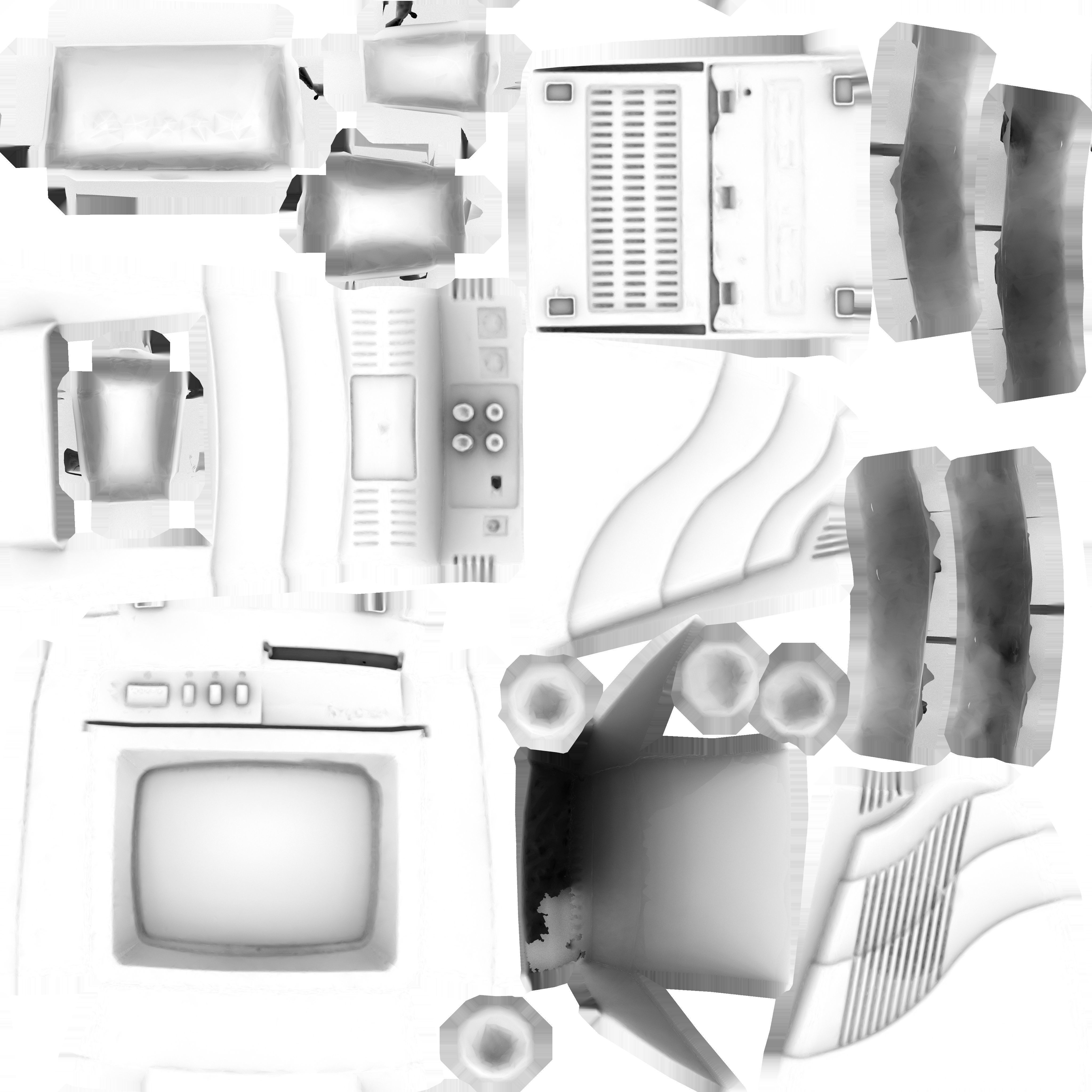 Game Ready Videoman Cam Monitor Low-poly 3D model_17