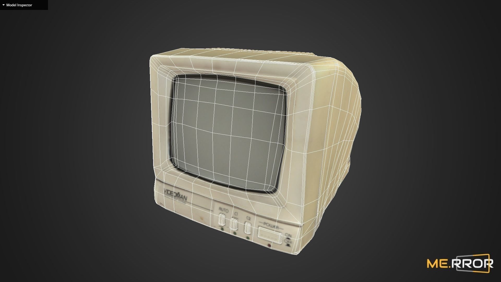 Game Ready Videoman Cam Monitor Low-poly 3D model_8