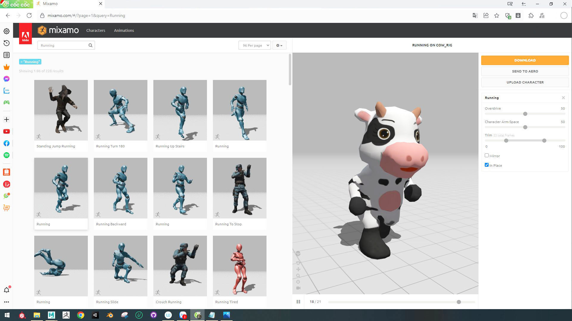 Character003 Animated Cow 3D Low-poly 3D model_3