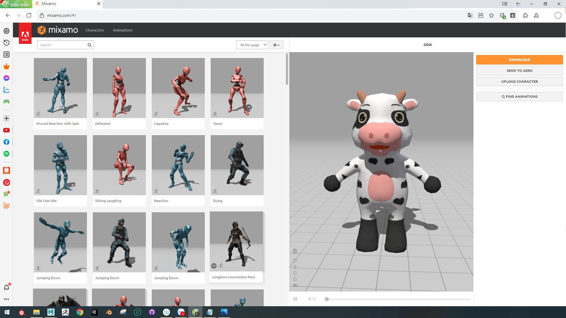 Character003 Animated Cow 3D Low-poly 3D model_1