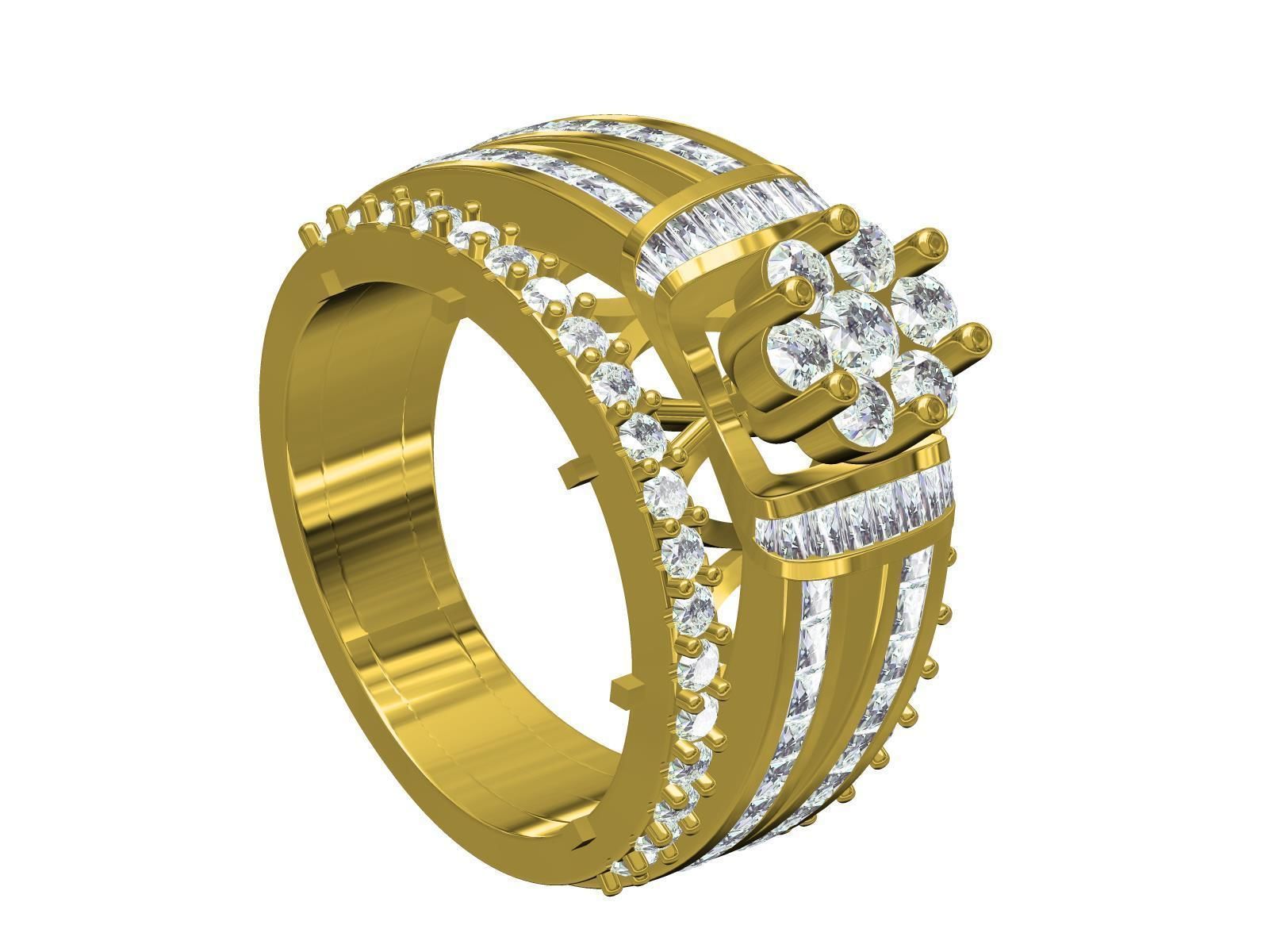 Men Ring-01 3D print model_7