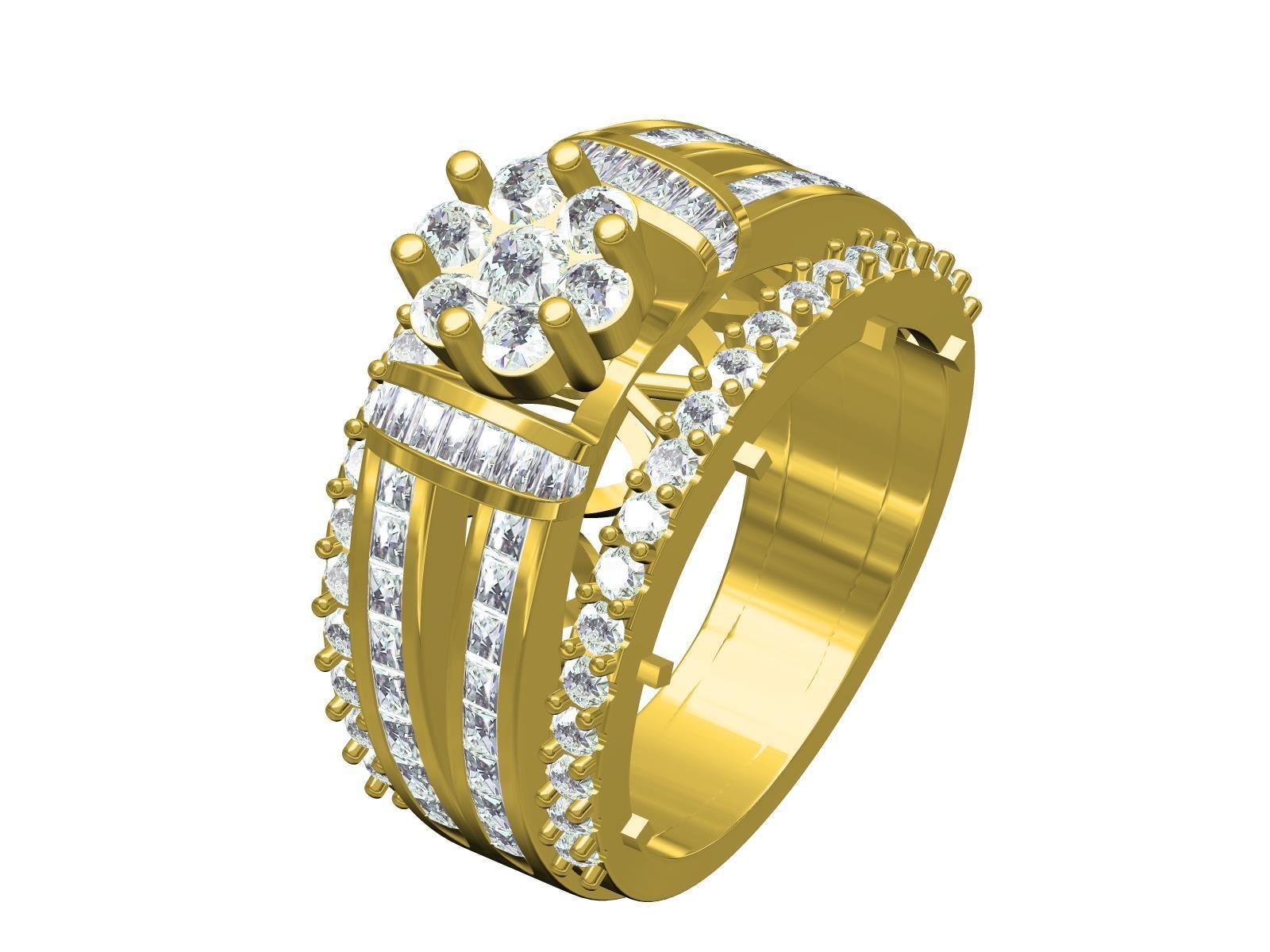 Men Ring-01 3D print model_1