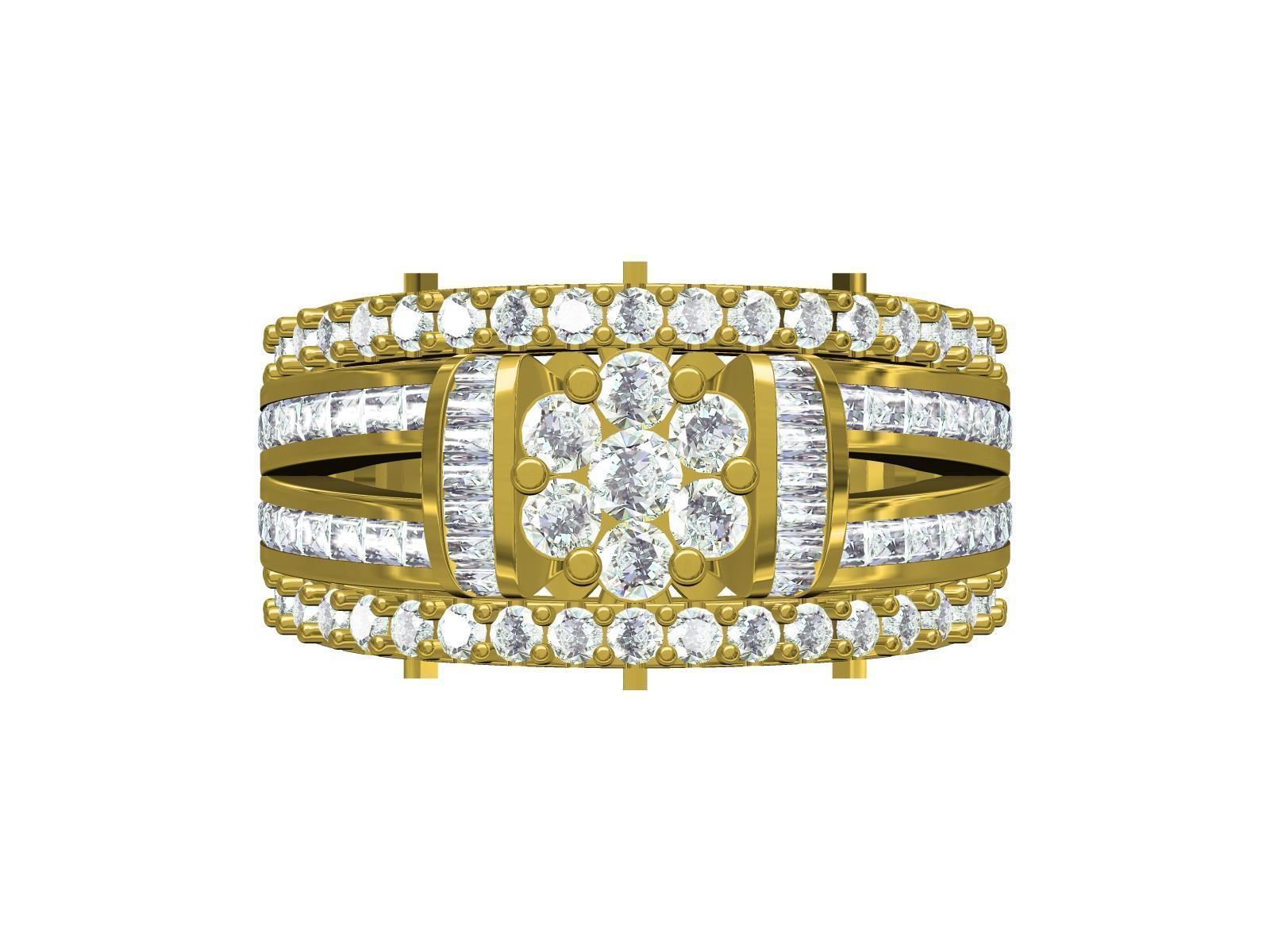 Men Ring-01 3D print model_4