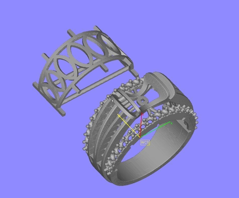Men Ring-01 3D print model_10