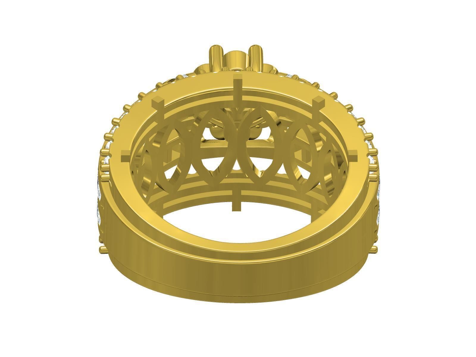 Men Ring-01 3D print model_6