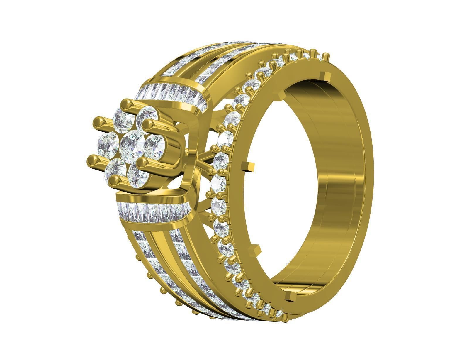 Men Ring-01 3D print model_8