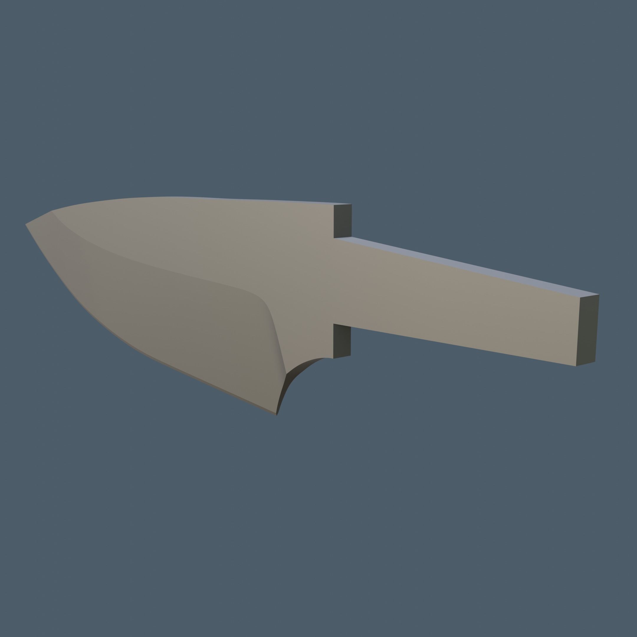 Hunting Knife 3D Printing Free 3D print model_2