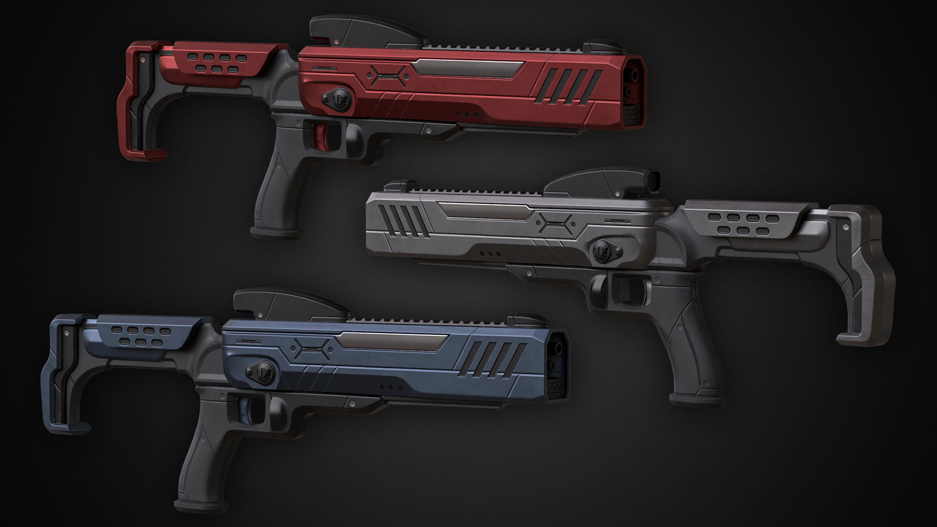 SciFi Trooper Low-poly 3D model_6