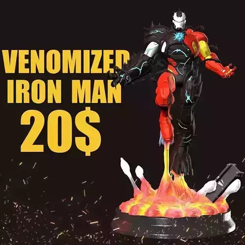 Venomized Iron Man Special Edition 1GB  Marvel Venom Free Bonus