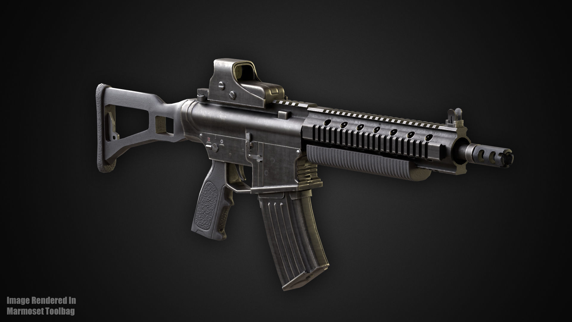 Military Spy Low-poly 3D model_7