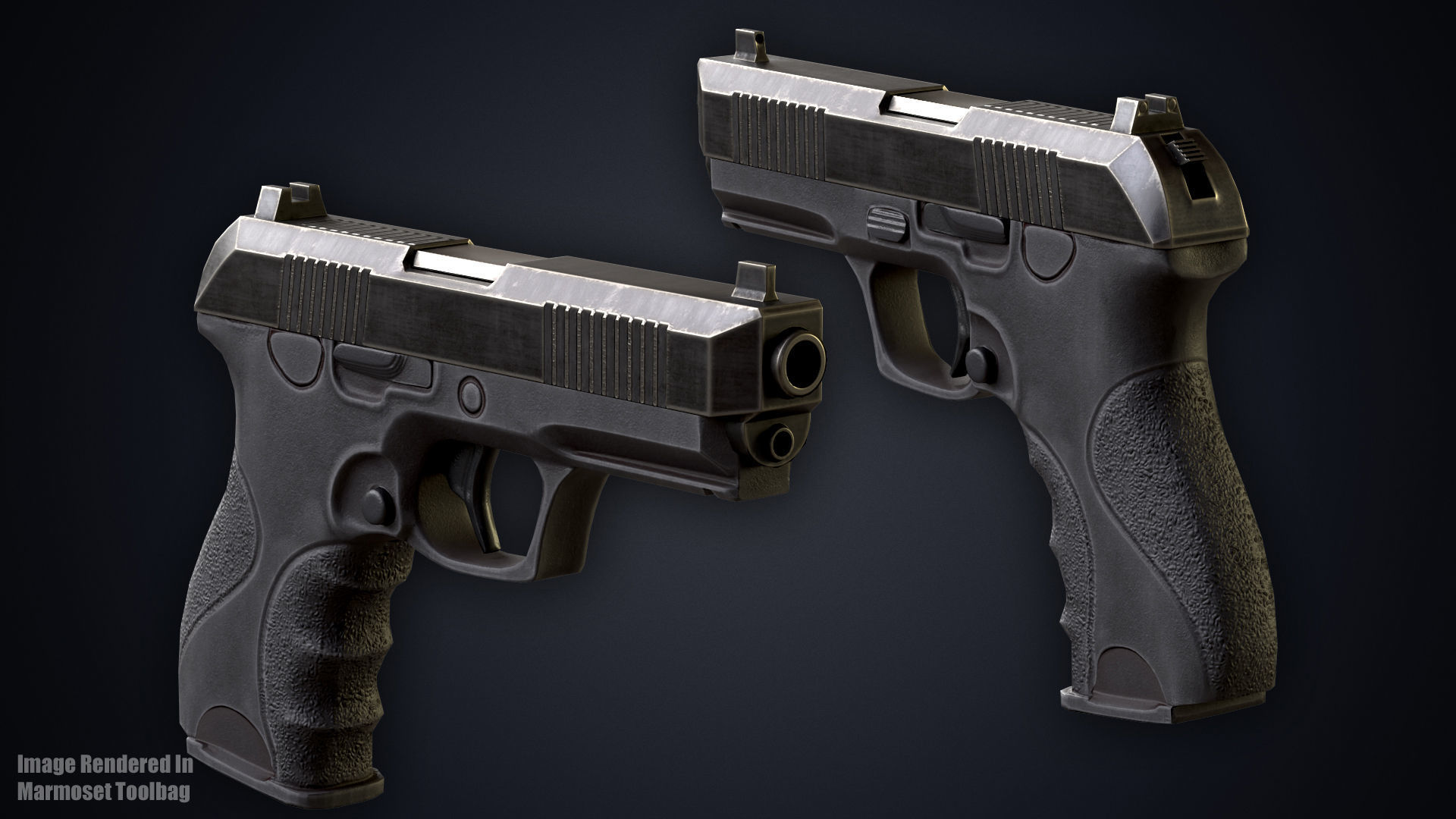 Military Spy Low-poly 3D model_6