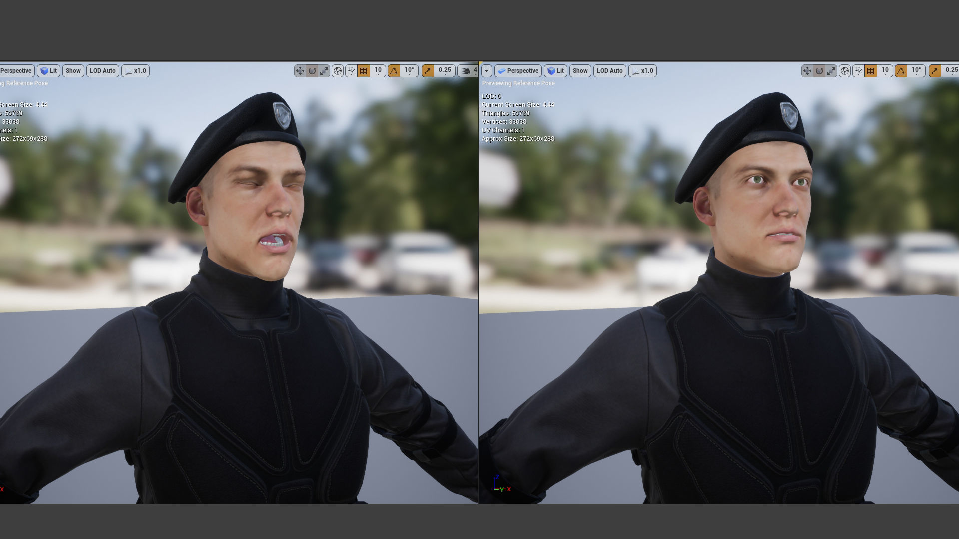 Military Spy Low-poly 3D model_10