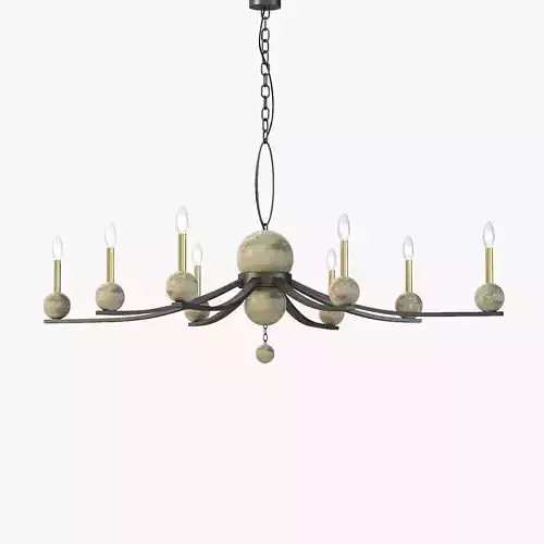 Troy F6339 Tallulah Rust Chandelier