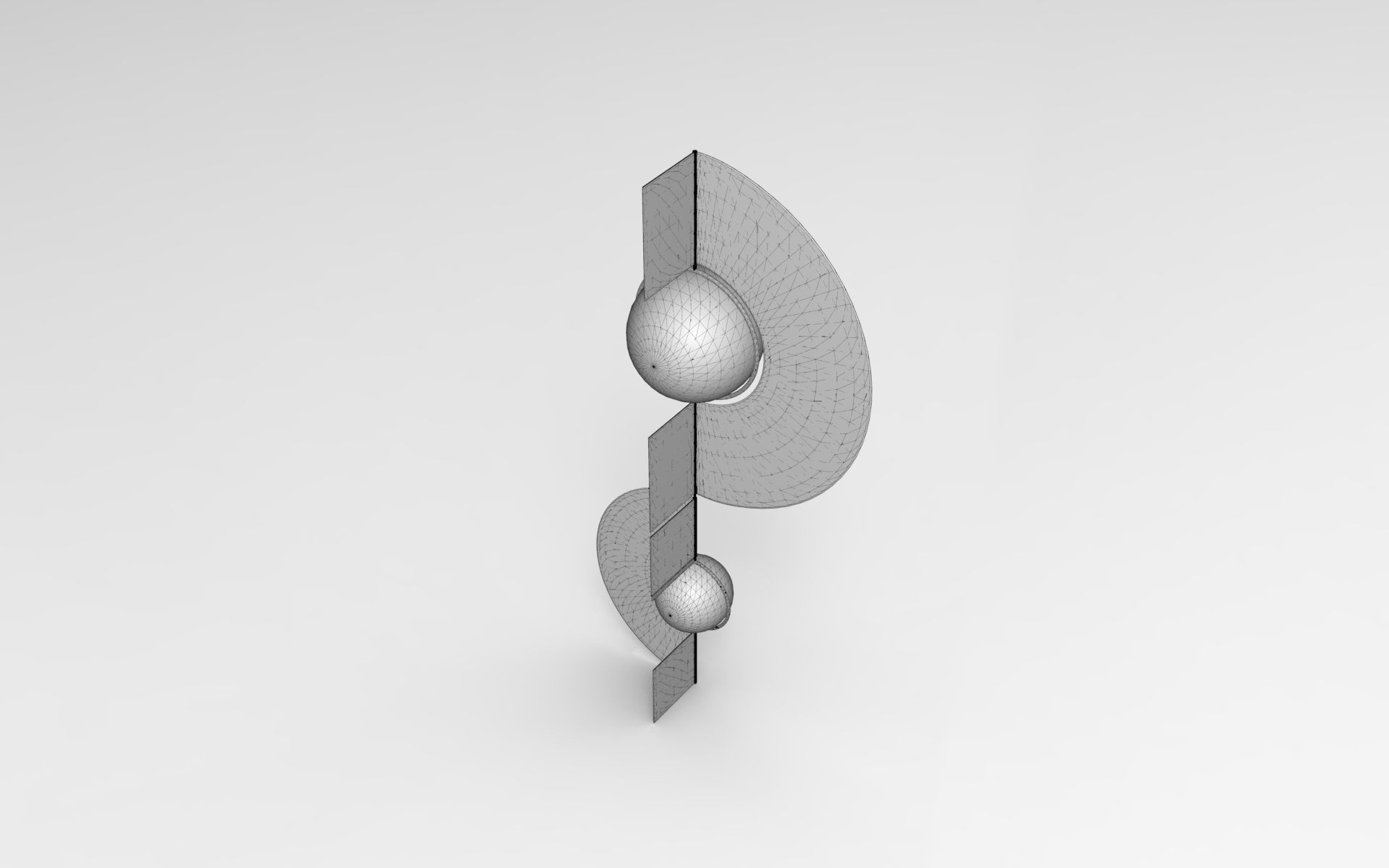 Fan Wall Sconce Low-poly 3D model_6