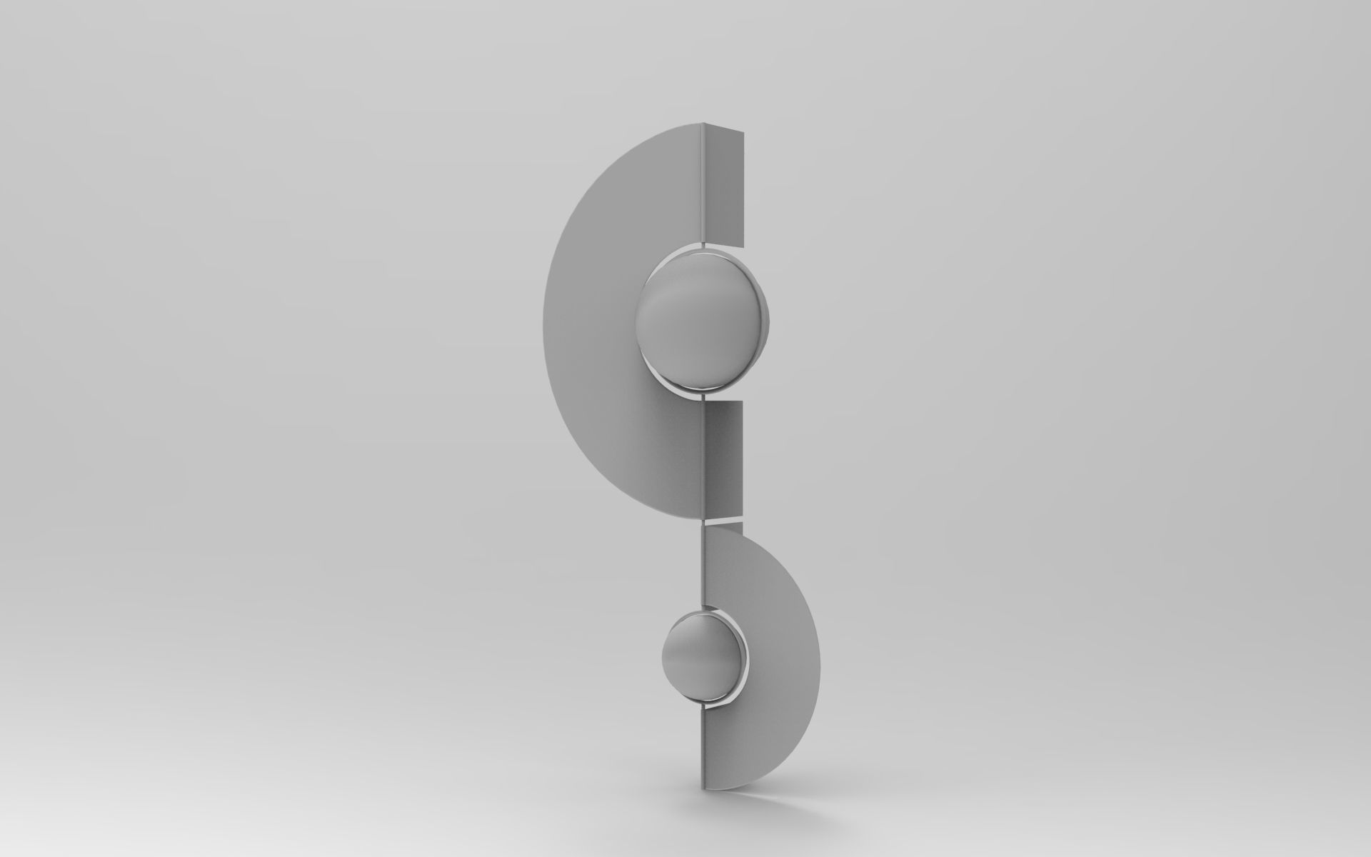 Fan Wall Sconce Low-poly 3D model_8