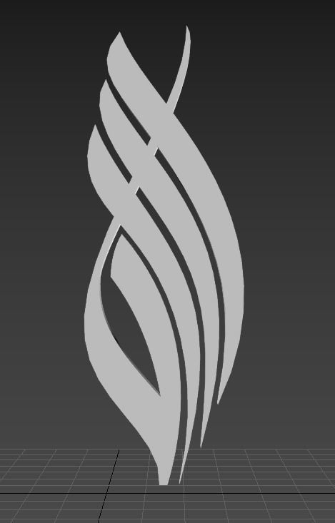 Allah Word 3D Model 3D model_2