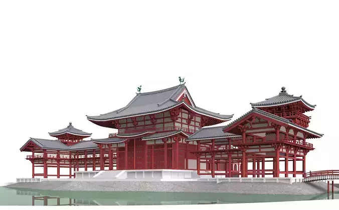 Byodo-in Temple in Kyoto 3D model