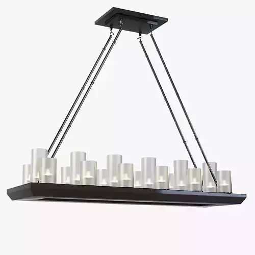 Trans Globe Lighting Heavy Candles 18 Light Island Pendant