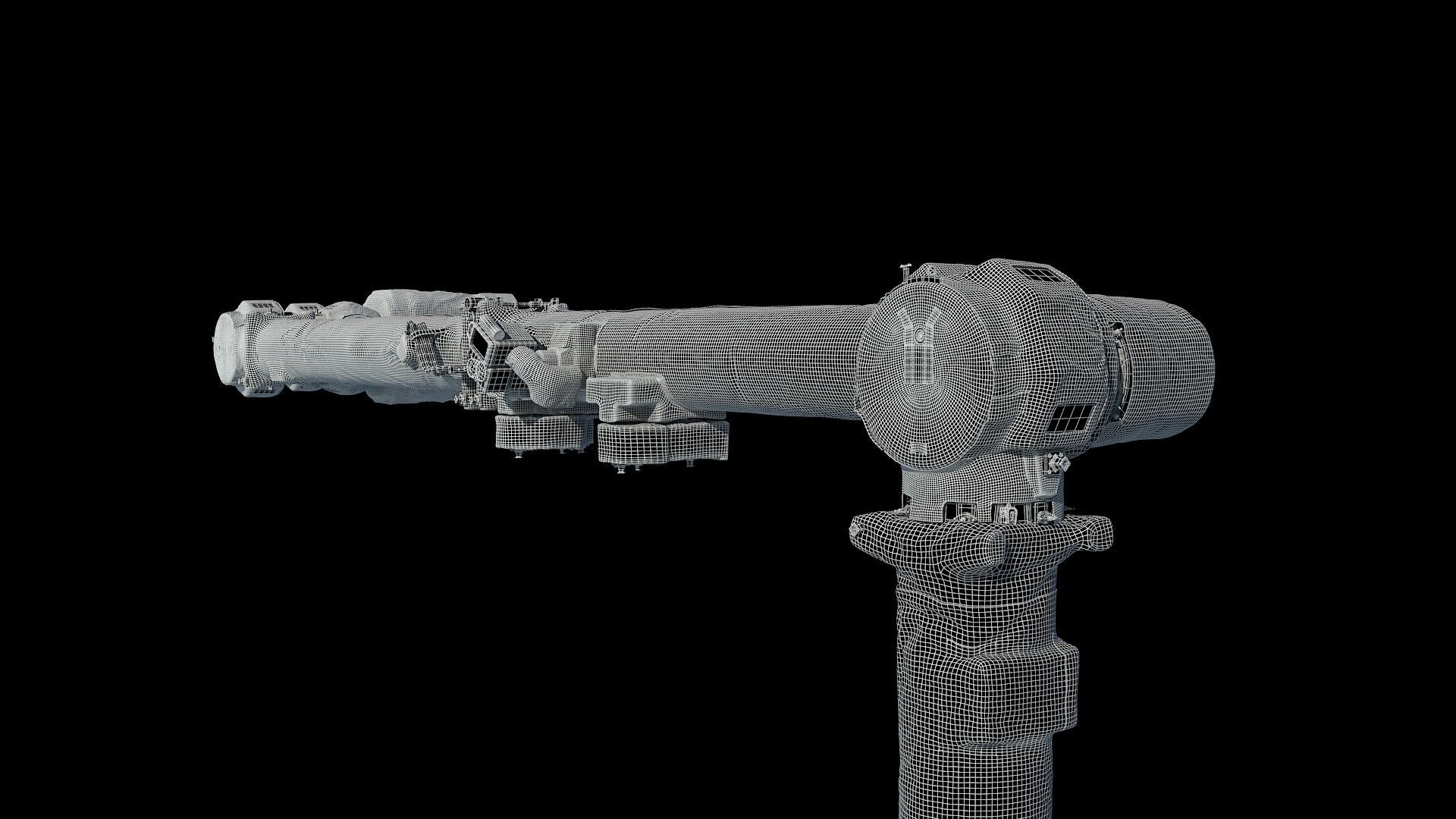 High quality 3D model ISS Canadarm 3D model_11