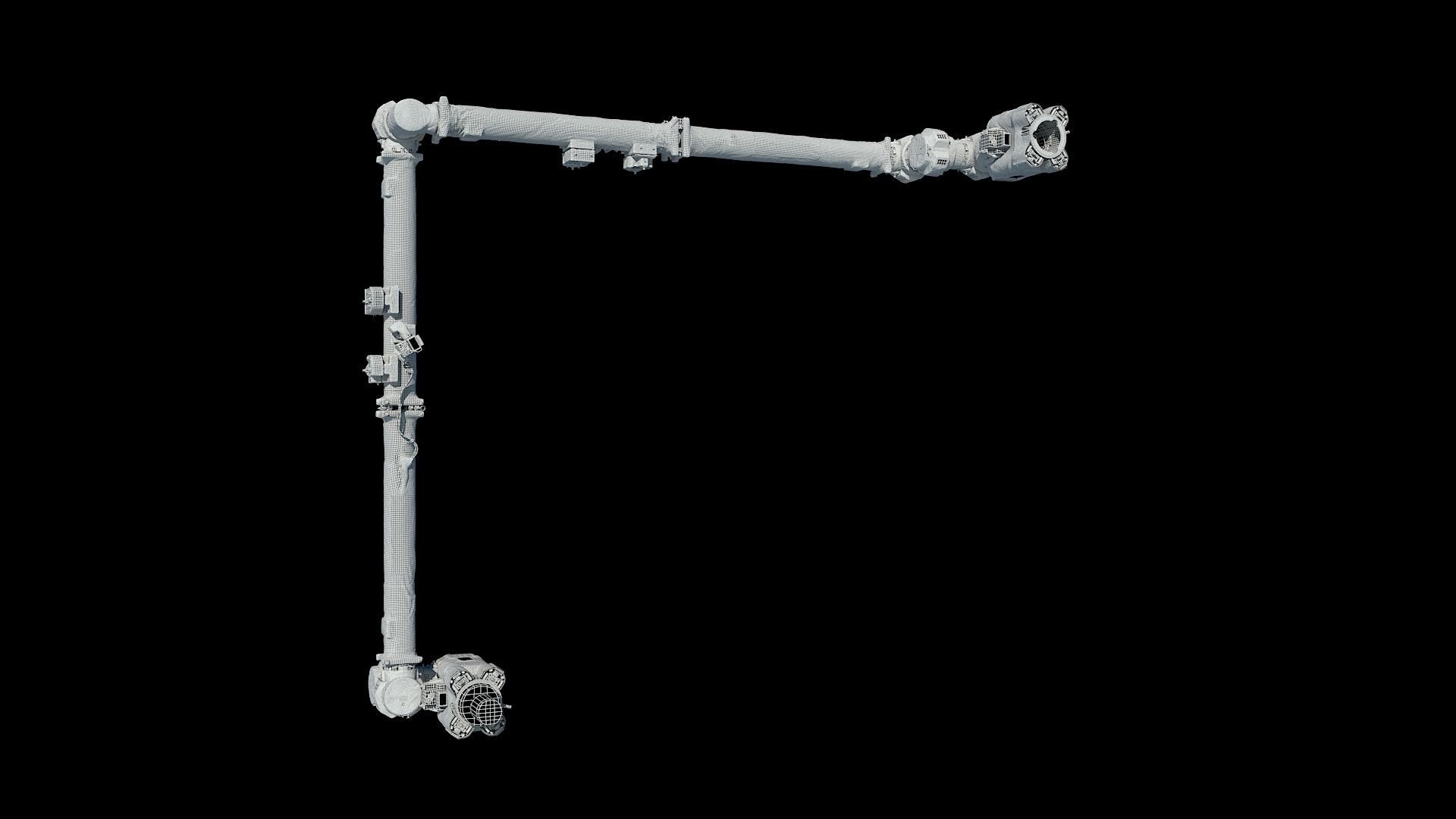 High quality 3D model ISS Canadarm 3D model_5