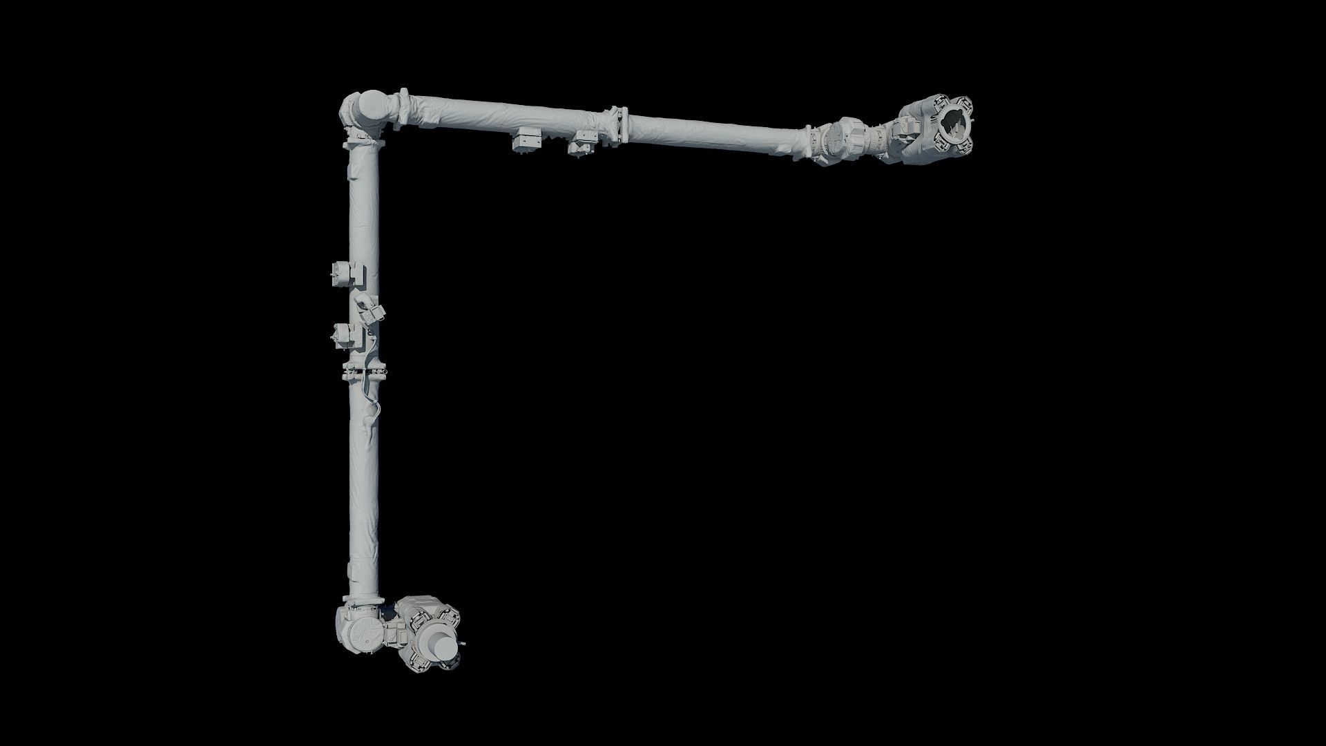High quality 3D model ISS Canadarm 3D model_4