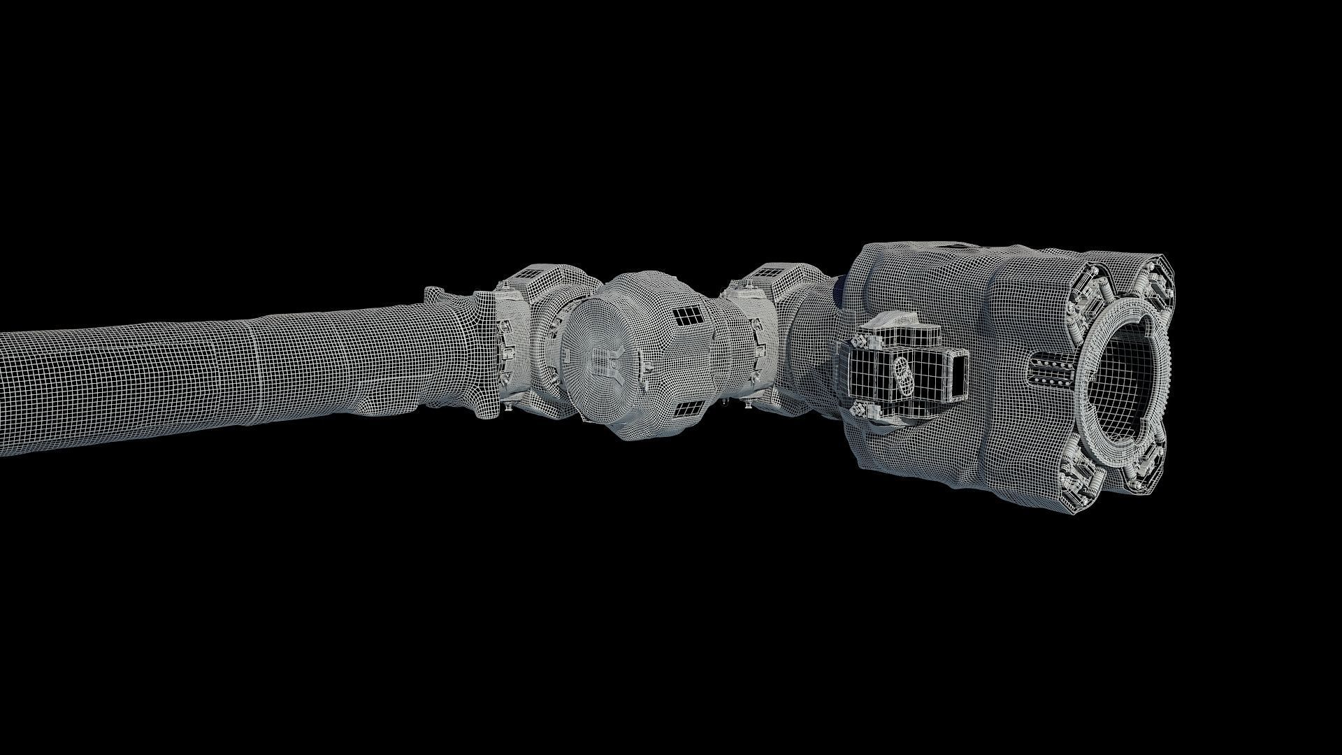 High quality 3D model ISS Canadarm 3D model_7