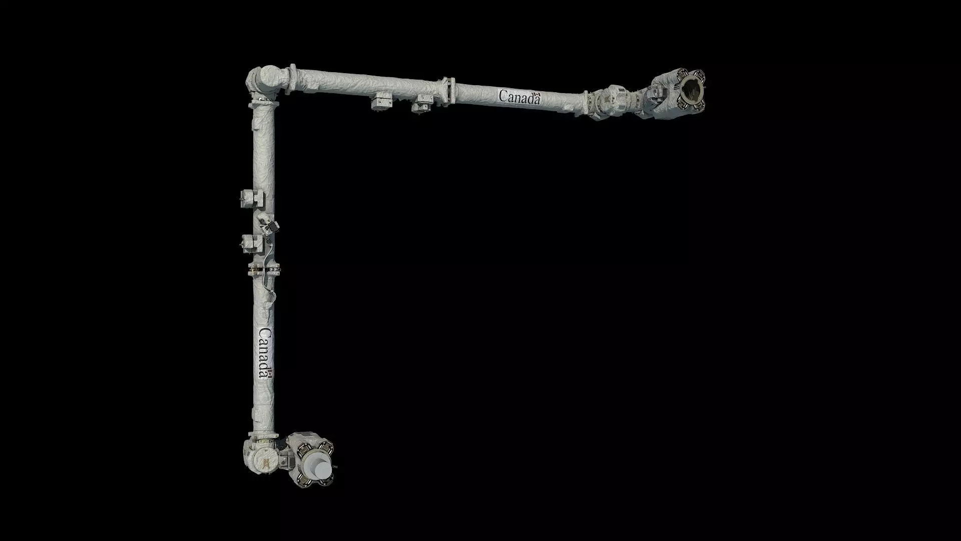 High quality 3D model ISS Canadarm 3D model_0
