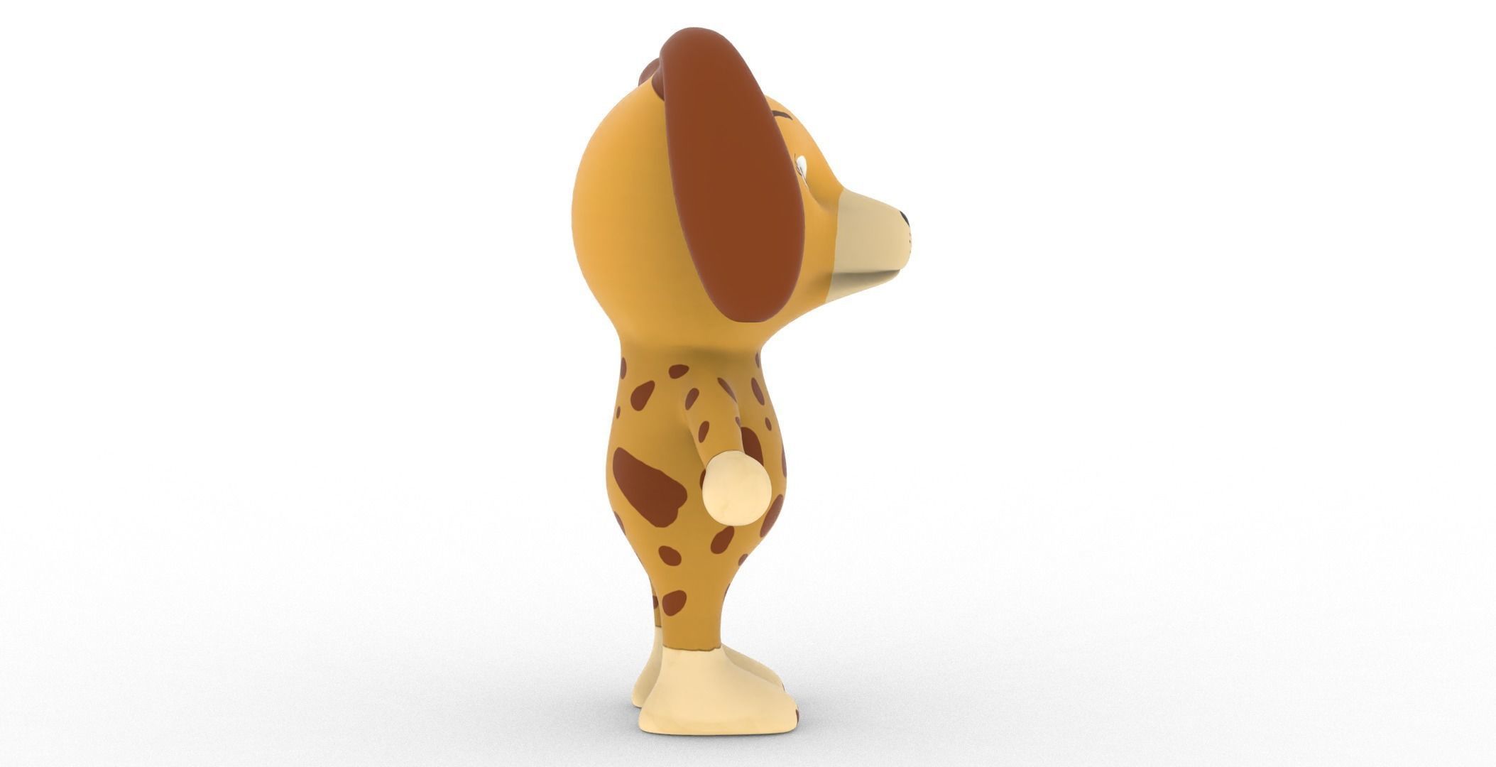 Character005 Animated Dog 3D Low-poly 3D model_20