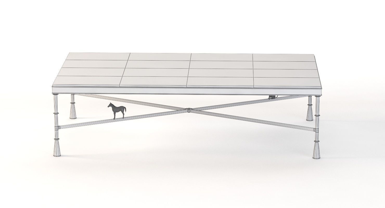 Tom Corbin Large Bronze Coffee Table Signed 3D model_10