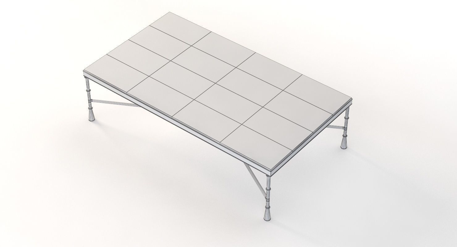 Tom Corbin Large Bronze Coffee Table Signed 3D model_11