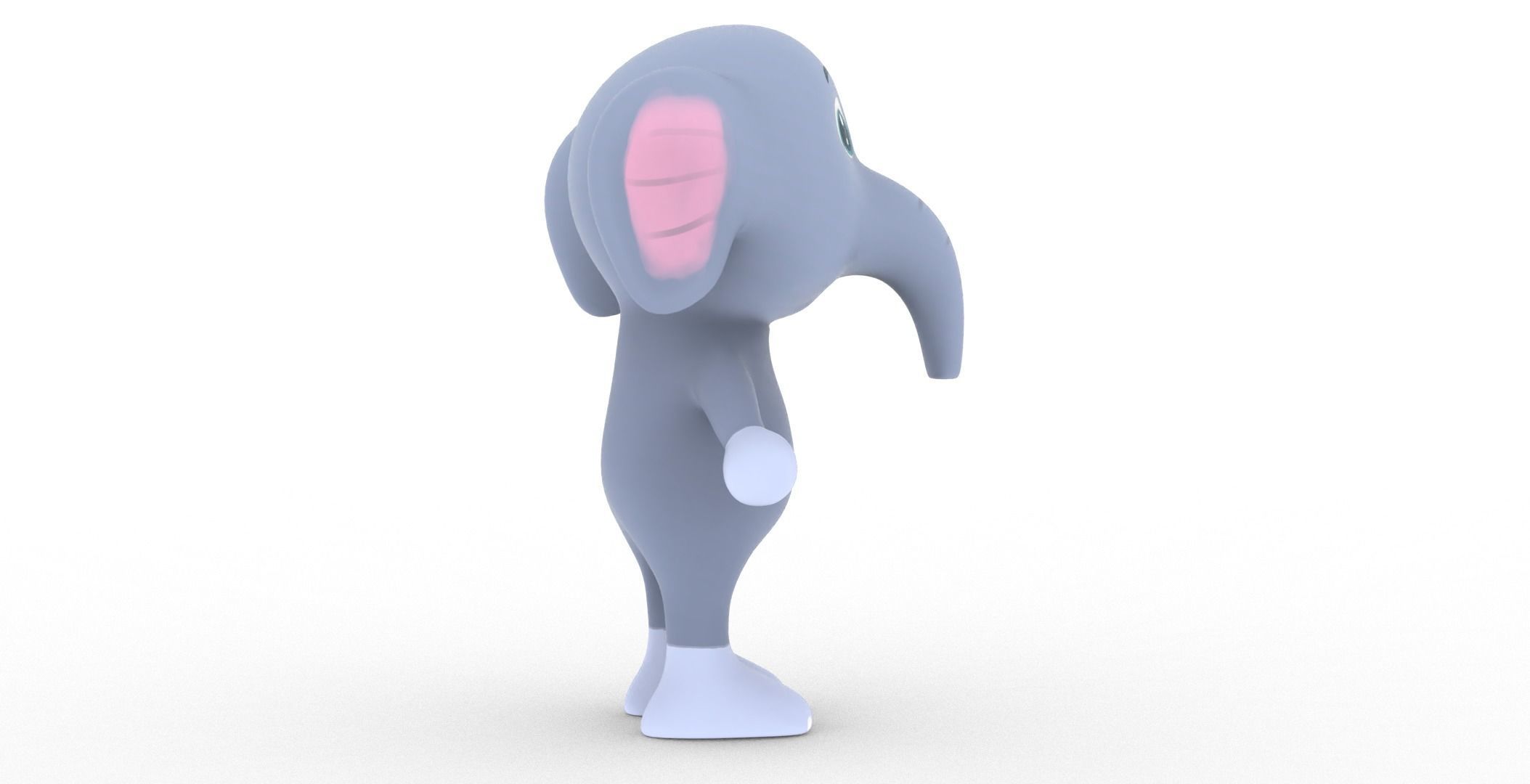 Character006 Animated Elephant 3D Low-poly 3D model_25