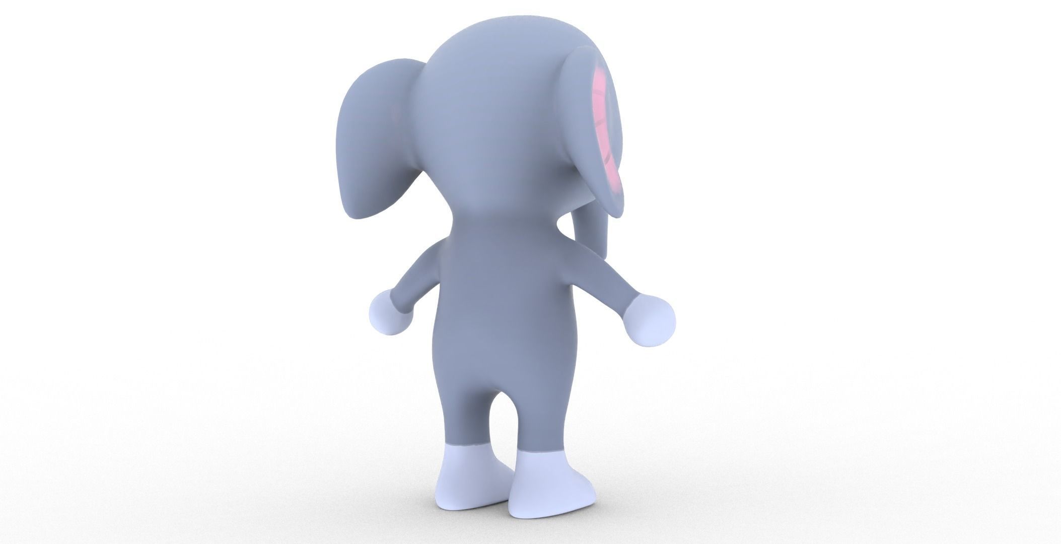 Character006 Animated Elephant 3D Low-poly 3D model_19