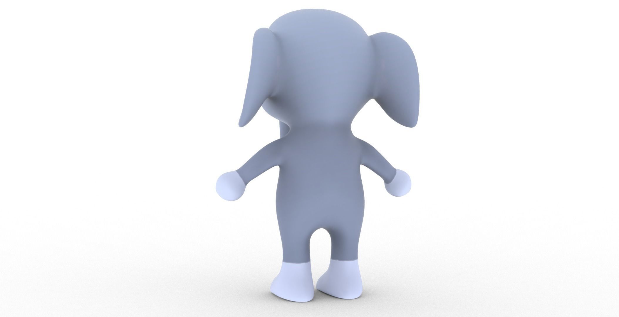 Character006 Animated Elephant 3D Low-poly 3D model_18