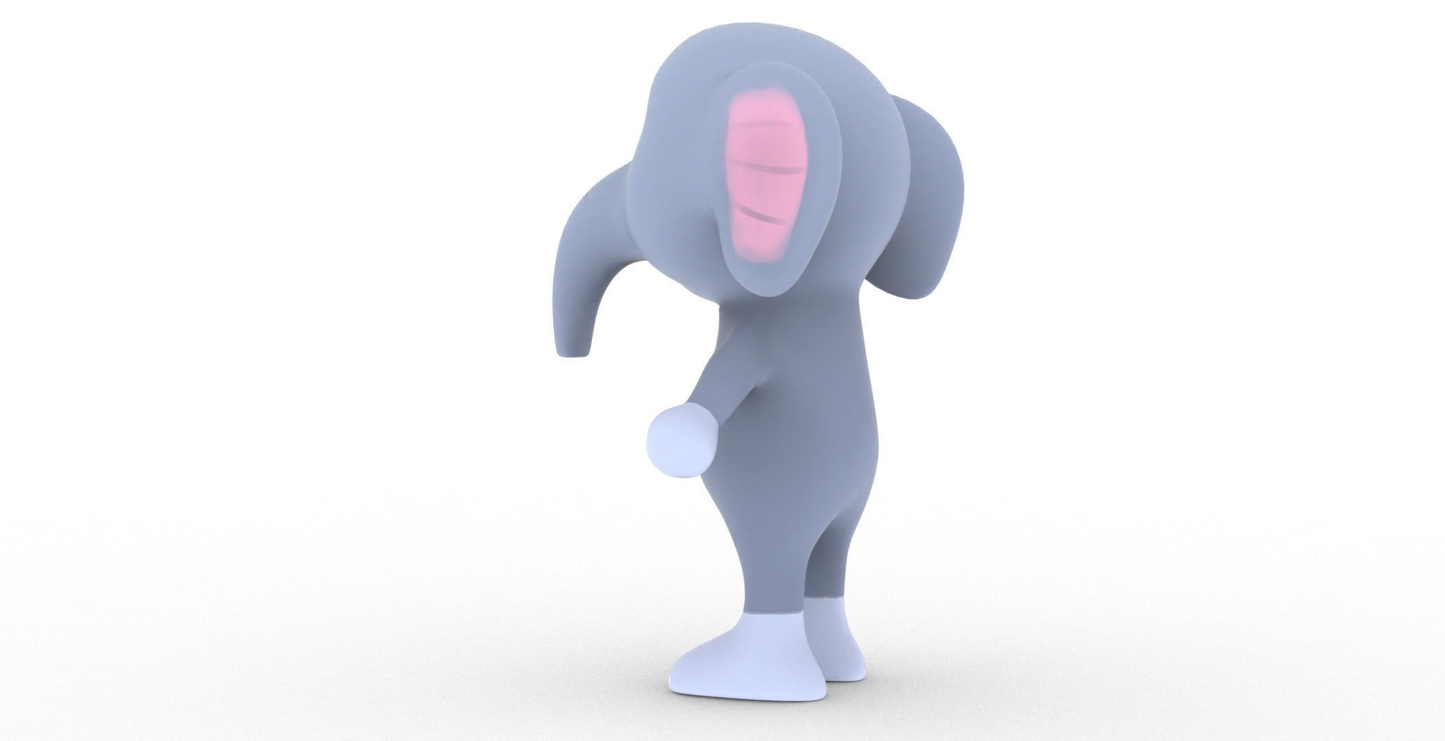 Character006 Animated Elephant 3D Low-poly 3D model_13