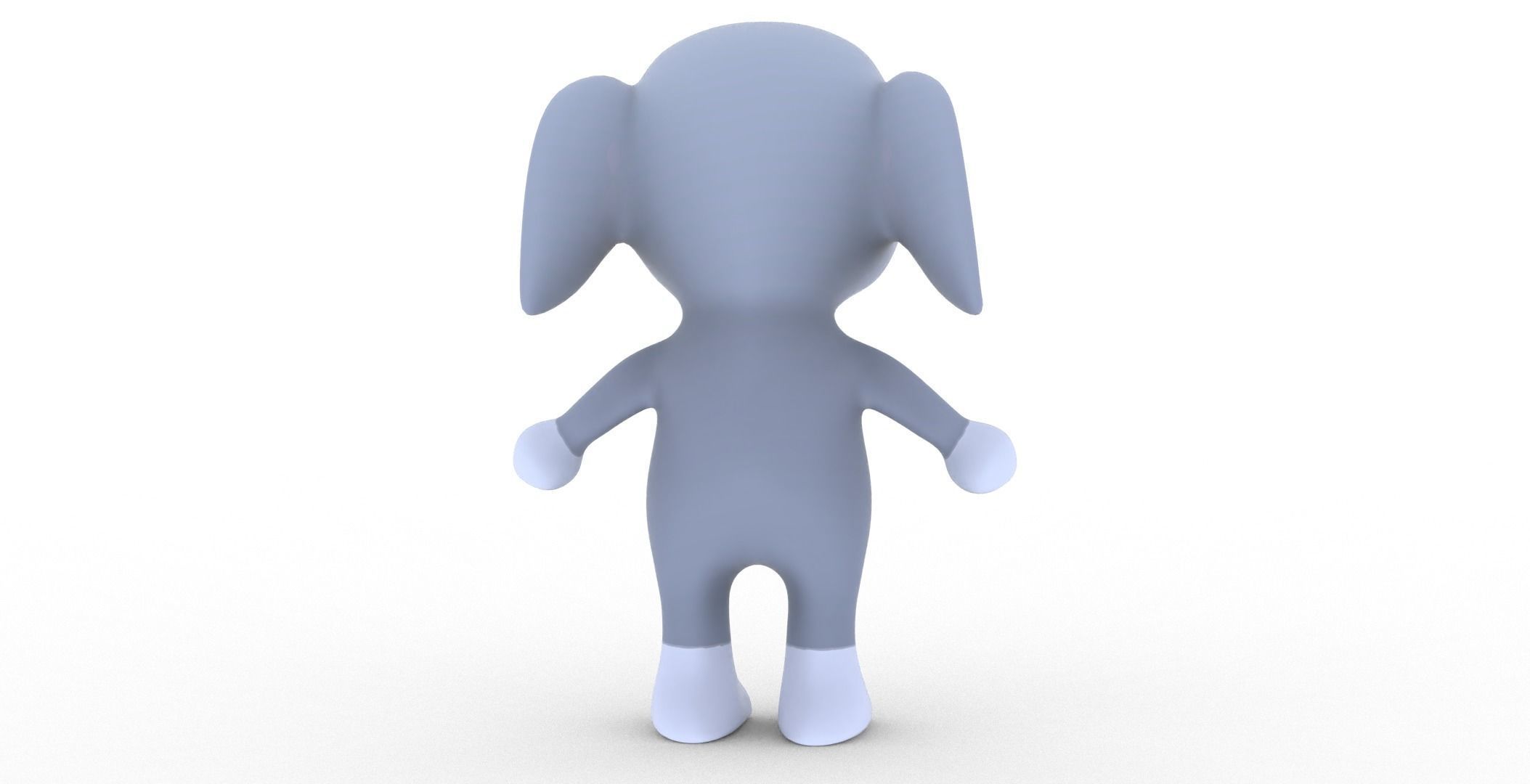 Character006 Animated Elephant 3D Low-poly 3D model_21