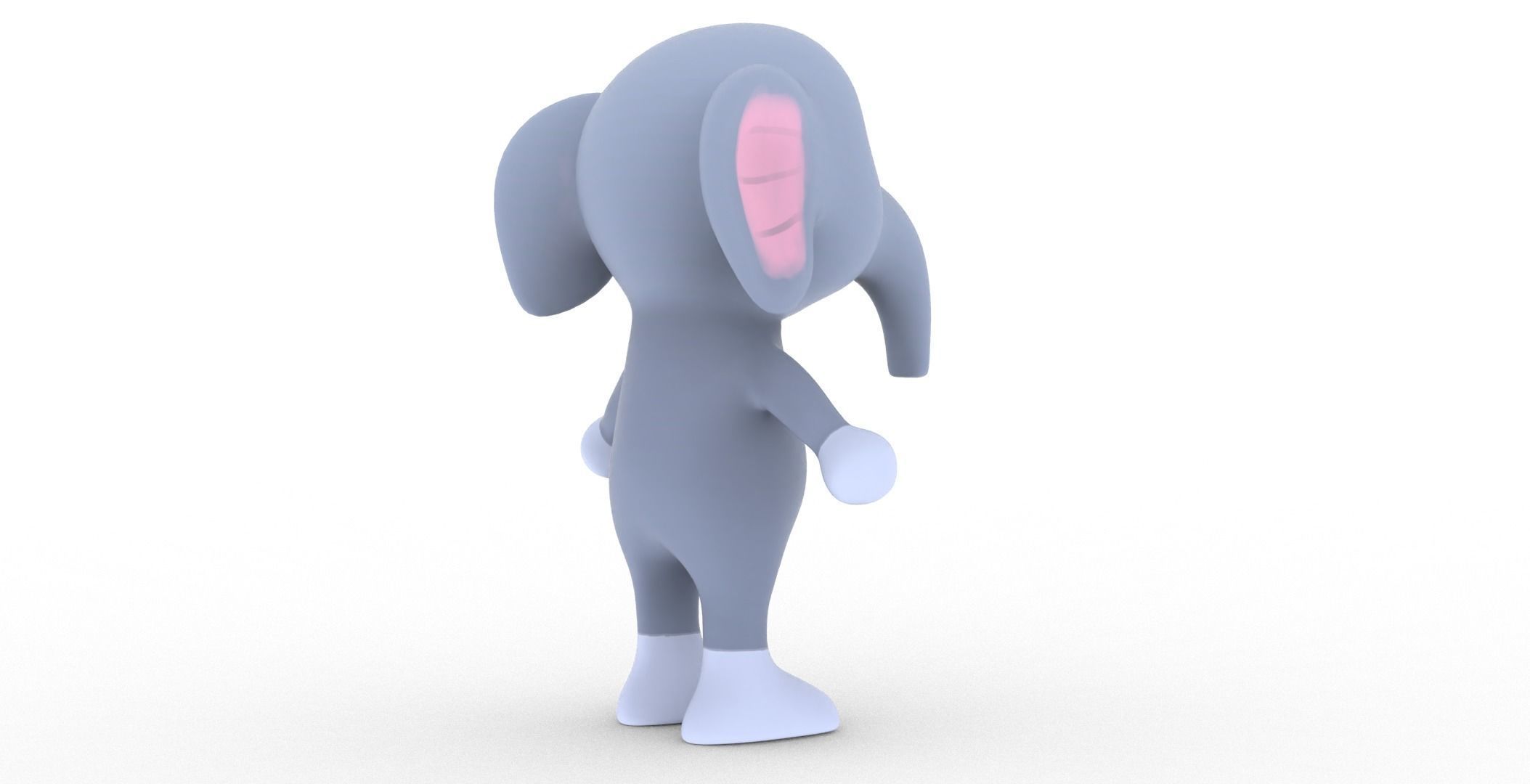 Character006 Animated Elephant 3D Low-poly 3D model_27