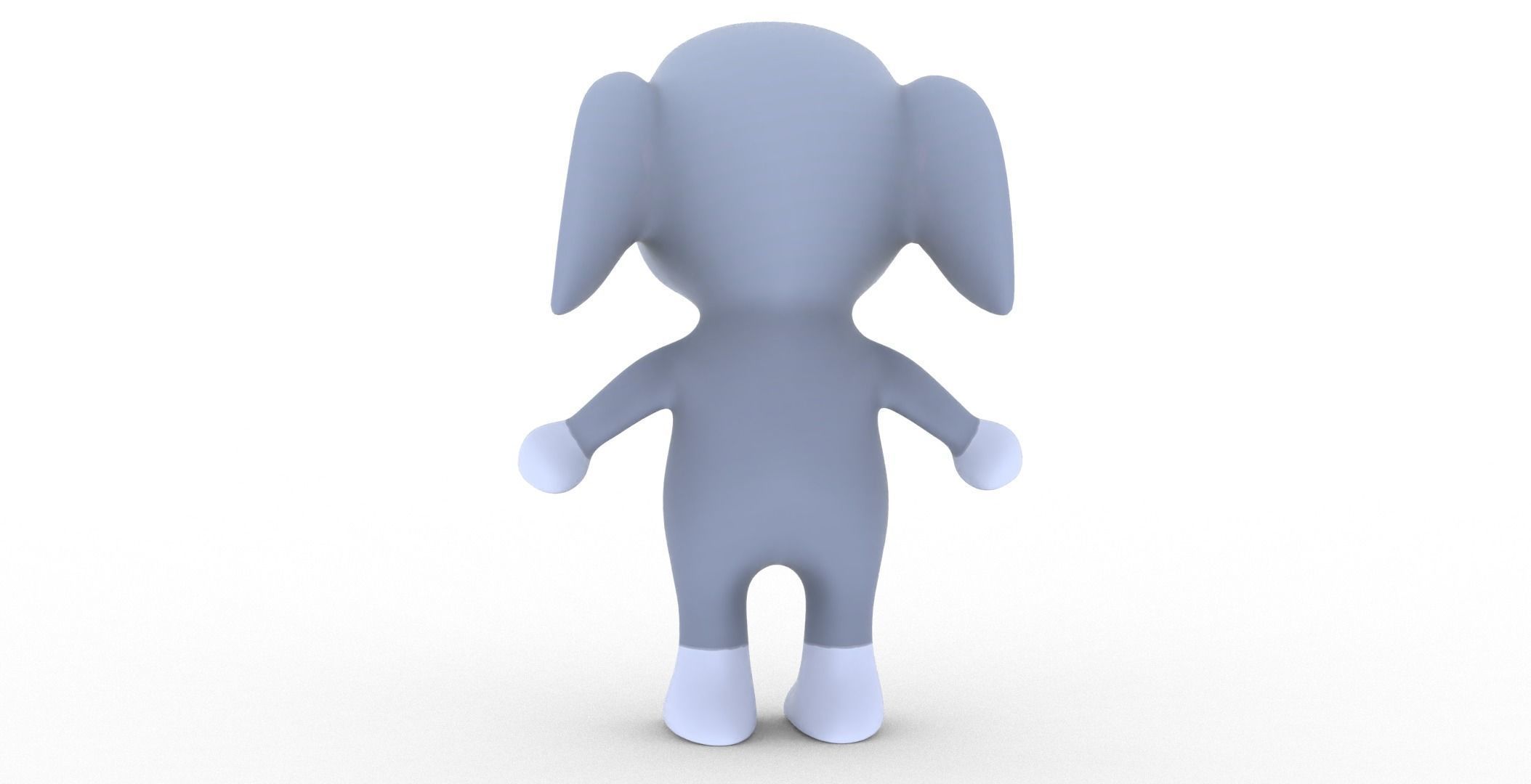 Character006 Animated Elephant 3D Low-poly 3D model_20
