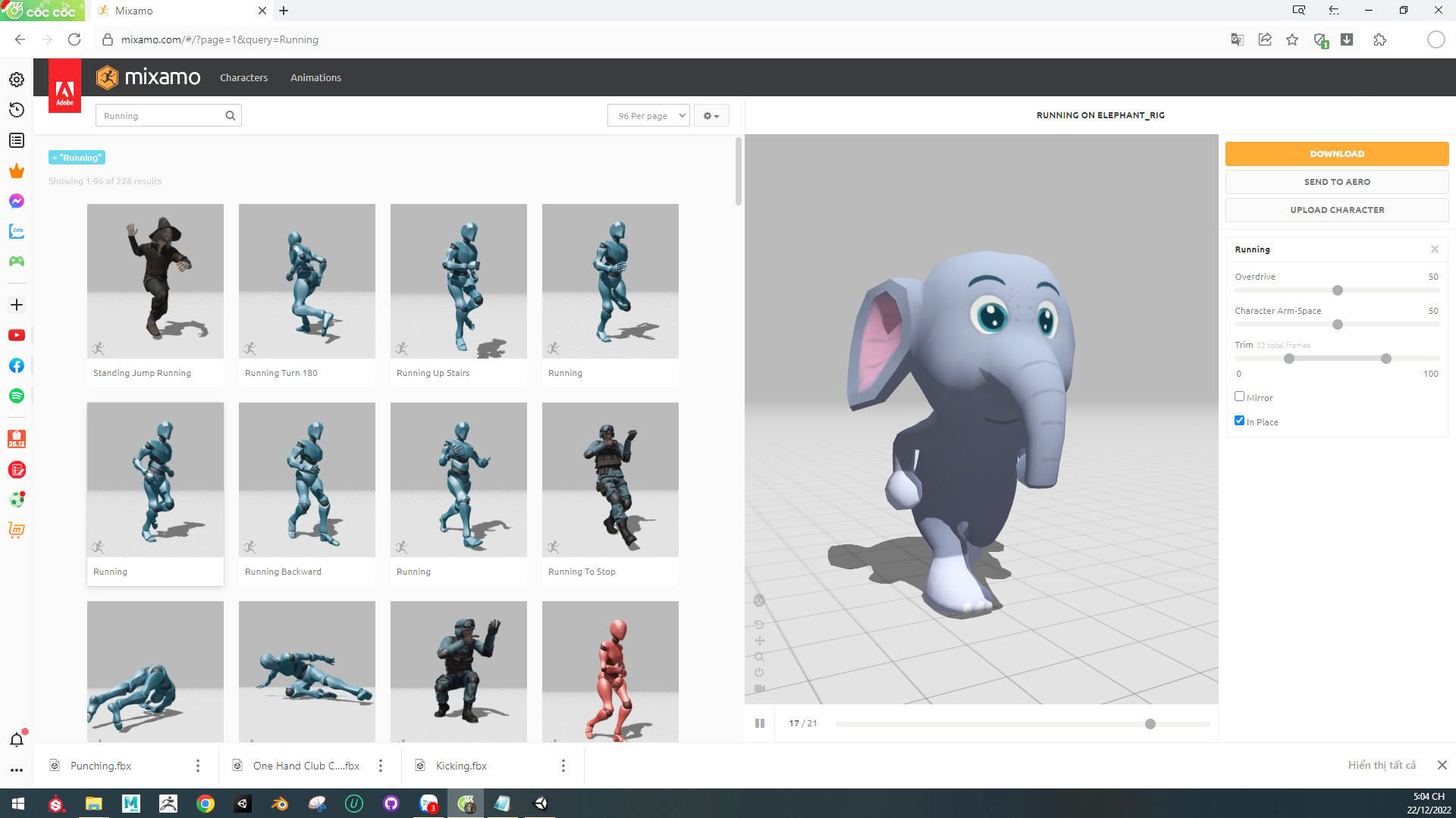 Character006 Animated Elephant 3D Low-poly 3D model_3
