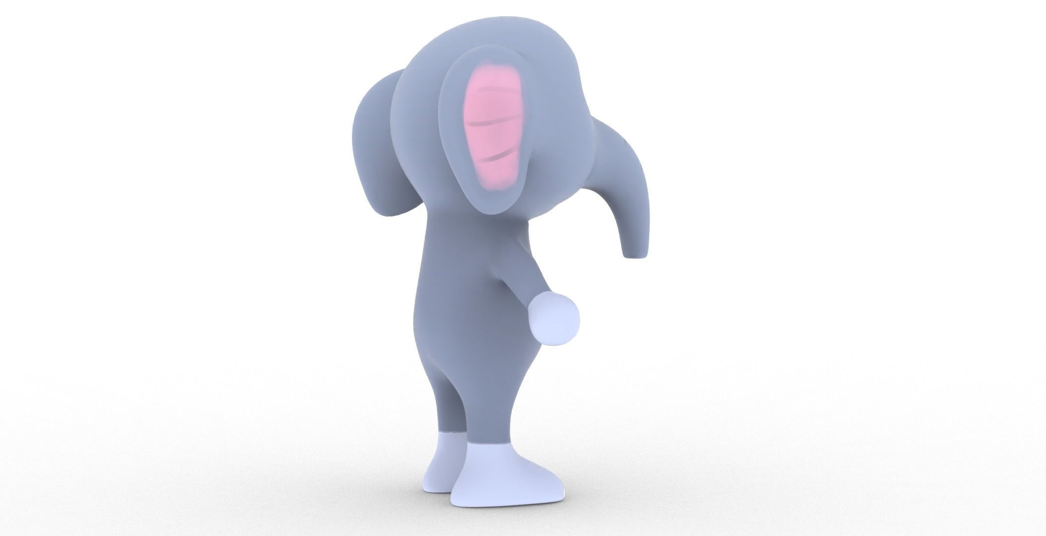 Character006 Animated Elephant 3D Low-poly 3D model_33