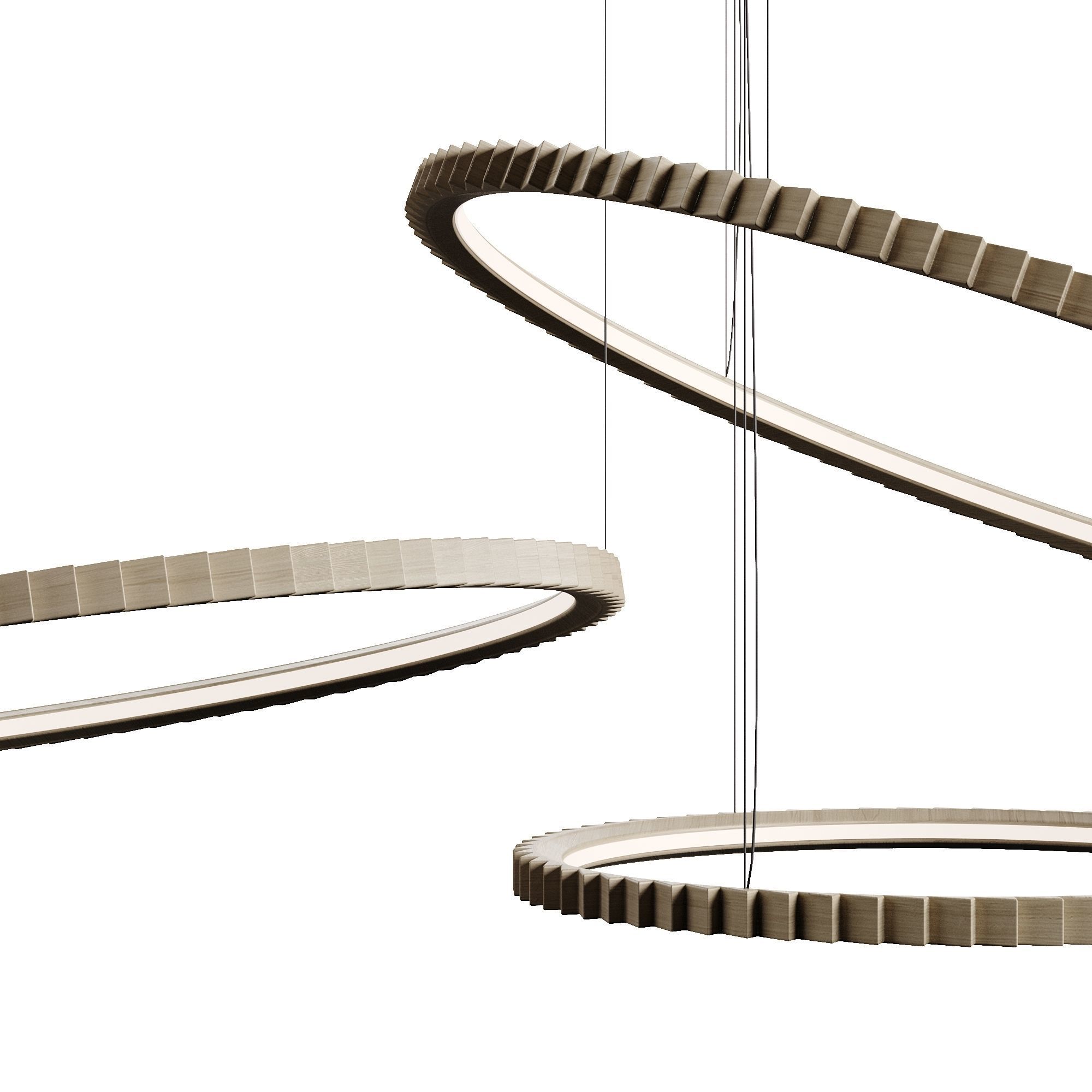 Circles Pendant Lamp By LuxLucia Casa Low-poly 3D model_1