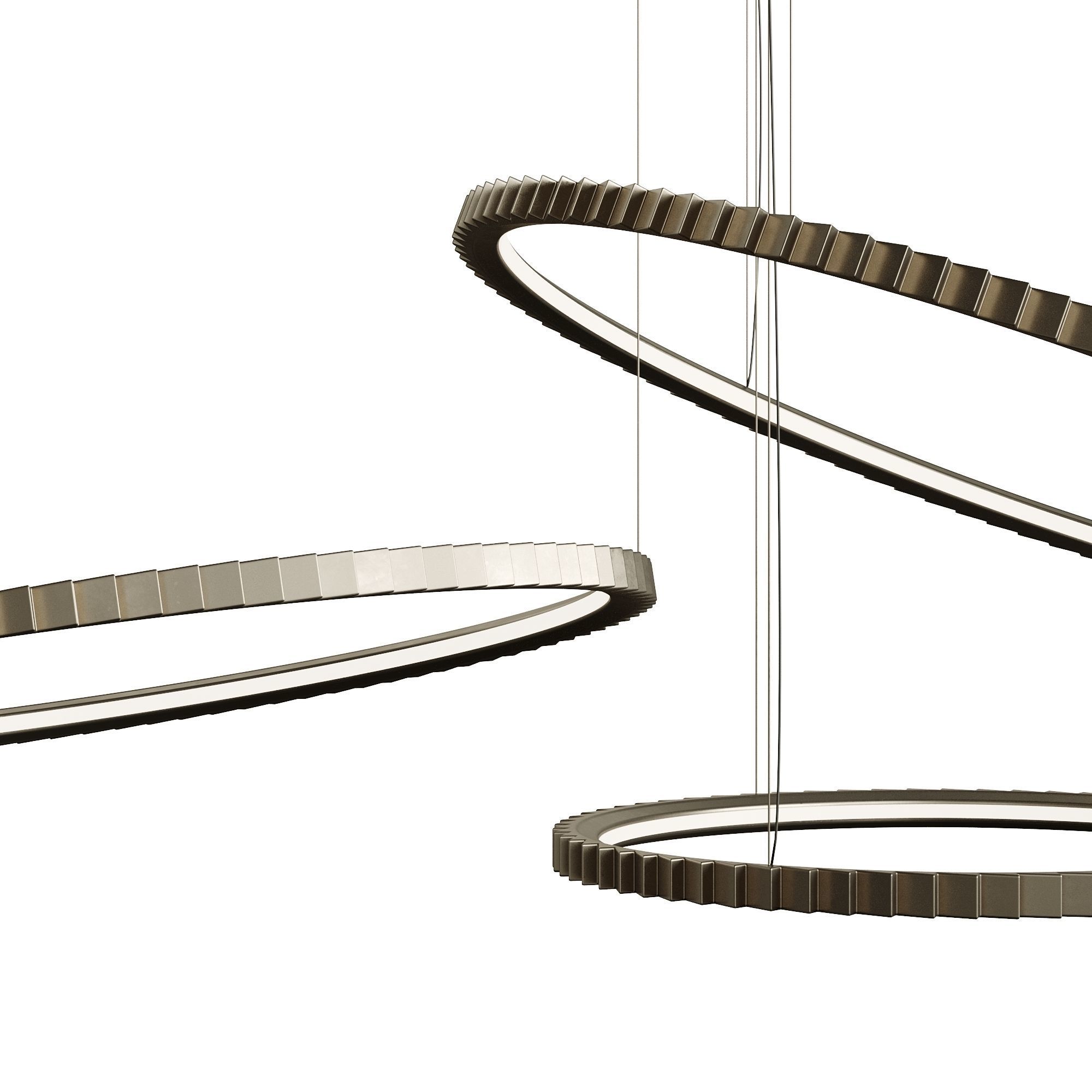 Circles Pendant Lamp By LuxLucia Casa Low-poly 3D model_4