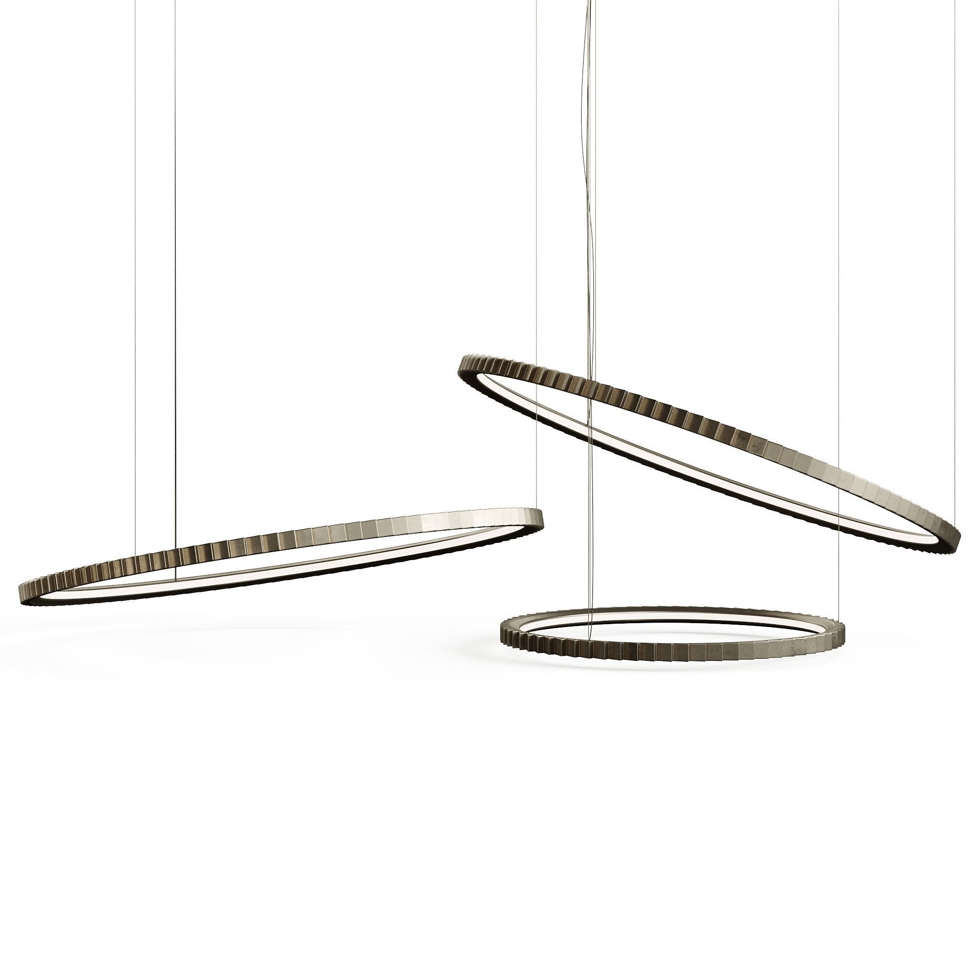 Circles Pendant Lamp By LuxLucia Casa Low-poly 3D model_6