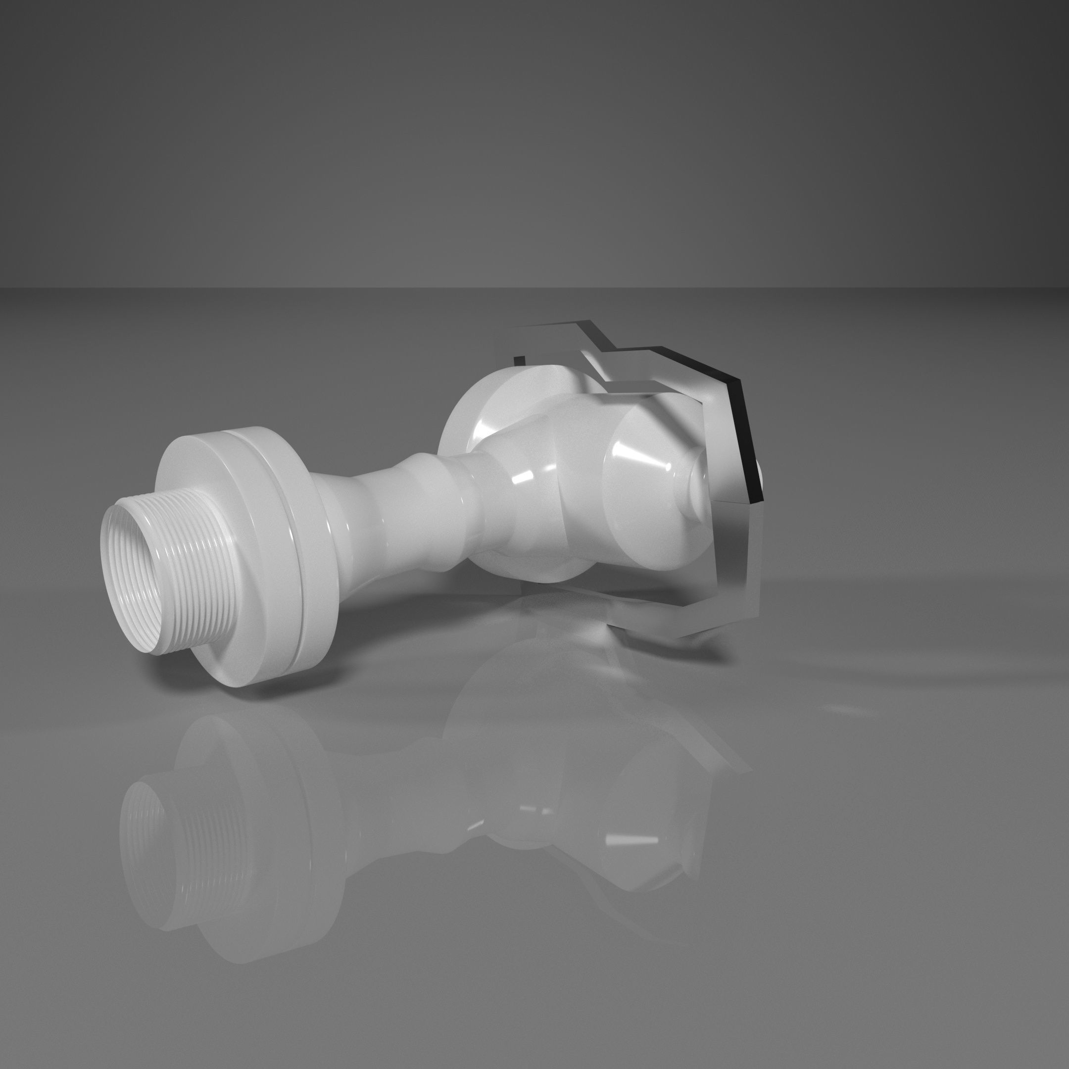 Tap for water filter 3D model_2