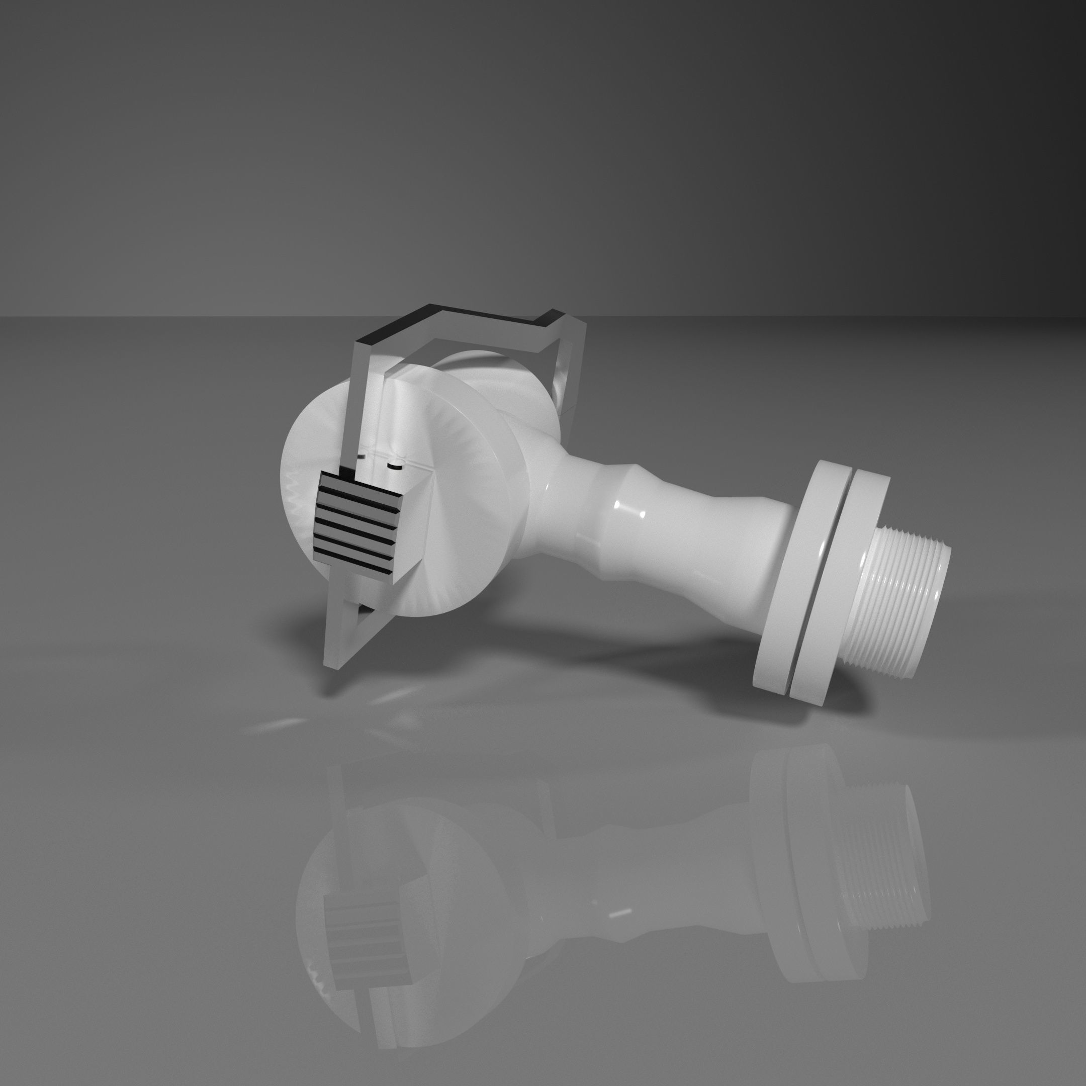 Tap for water filter 3D model_3