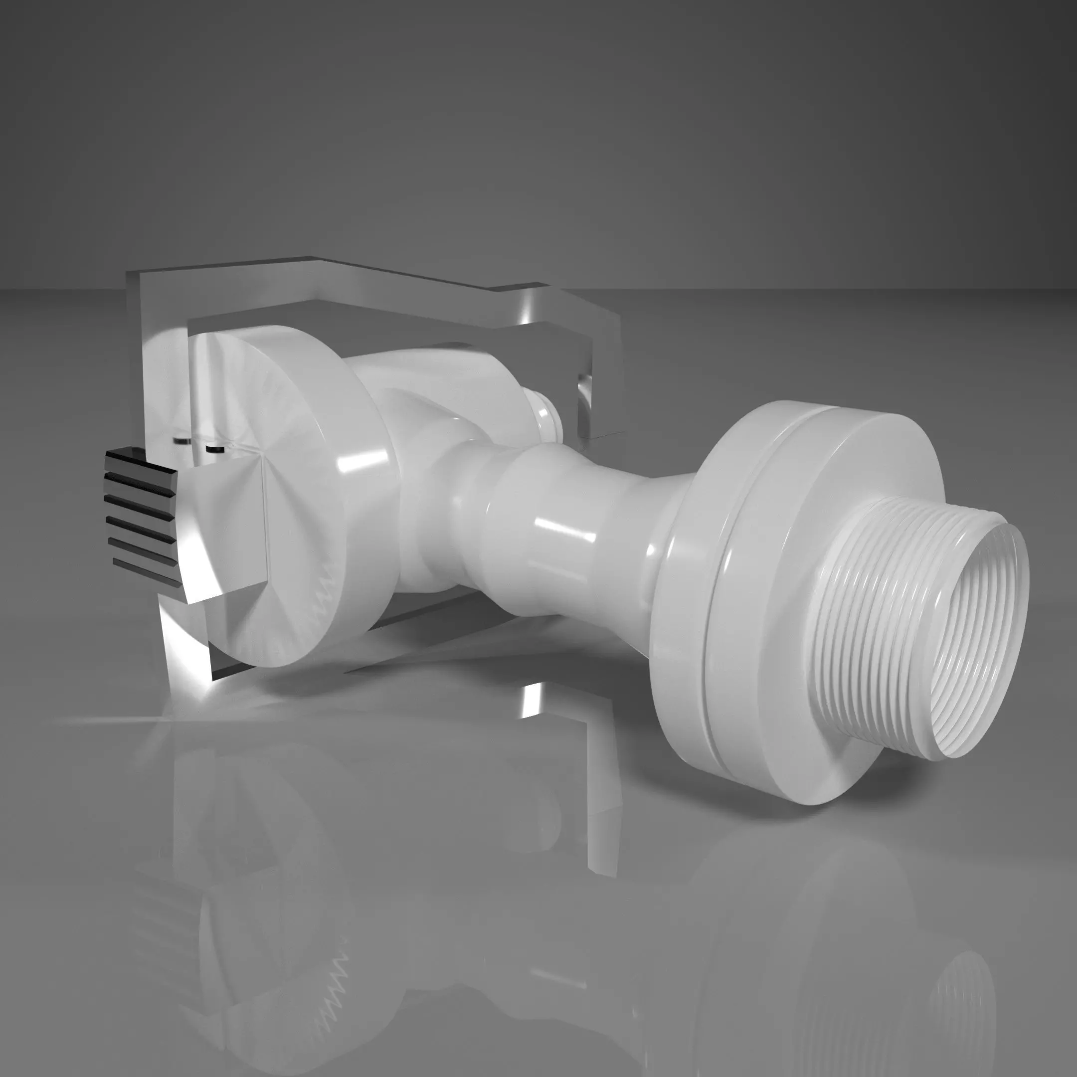 Tap for water filter 3D model_0