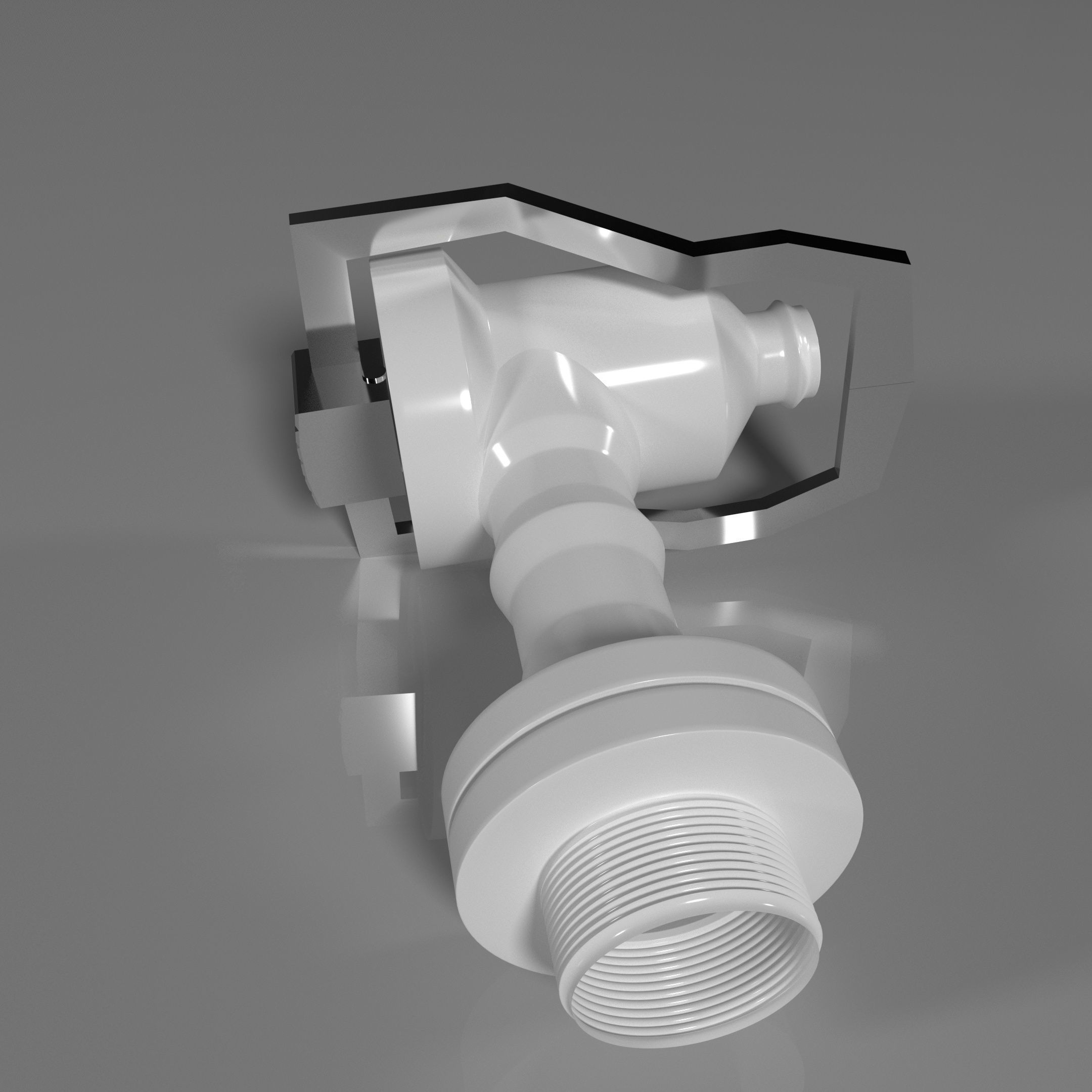 Tap for water filter 3D model_1