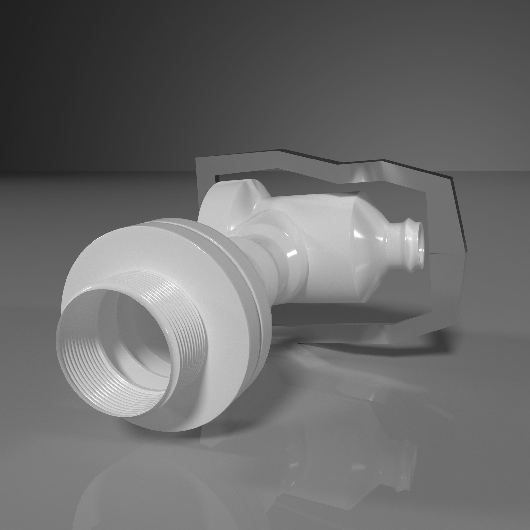 Tap for water filter 3D model_7