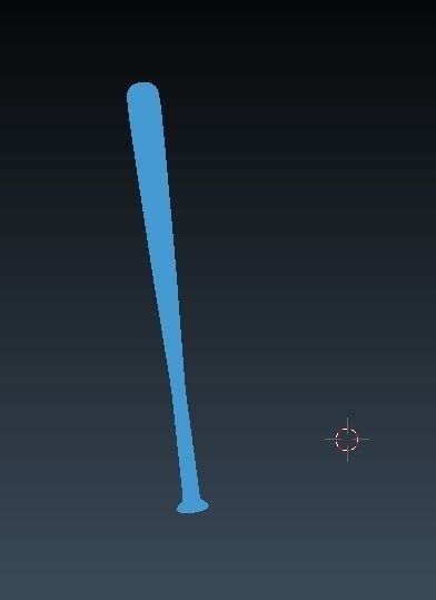 Wooden BaseballBat 3D model_2