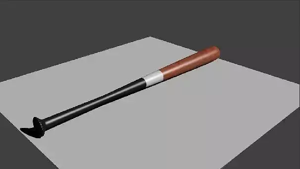 Wooden BaseballBat 3D model