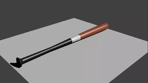Wooden BaseballBat 3D model_0